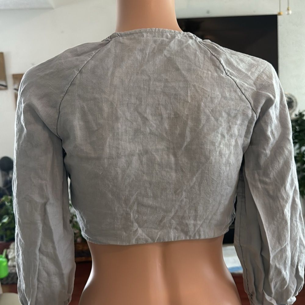 | Aritzia | Wilfred Tenley Tie Front Top - Picture 3 of 3